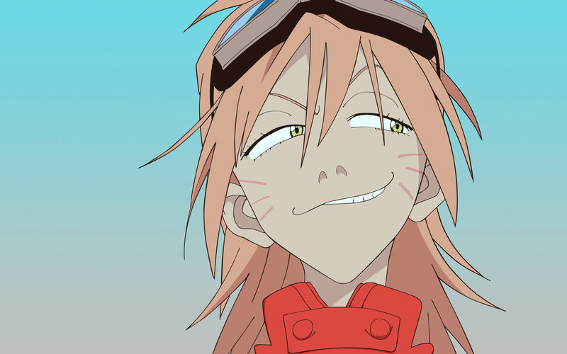 anime character with goggles