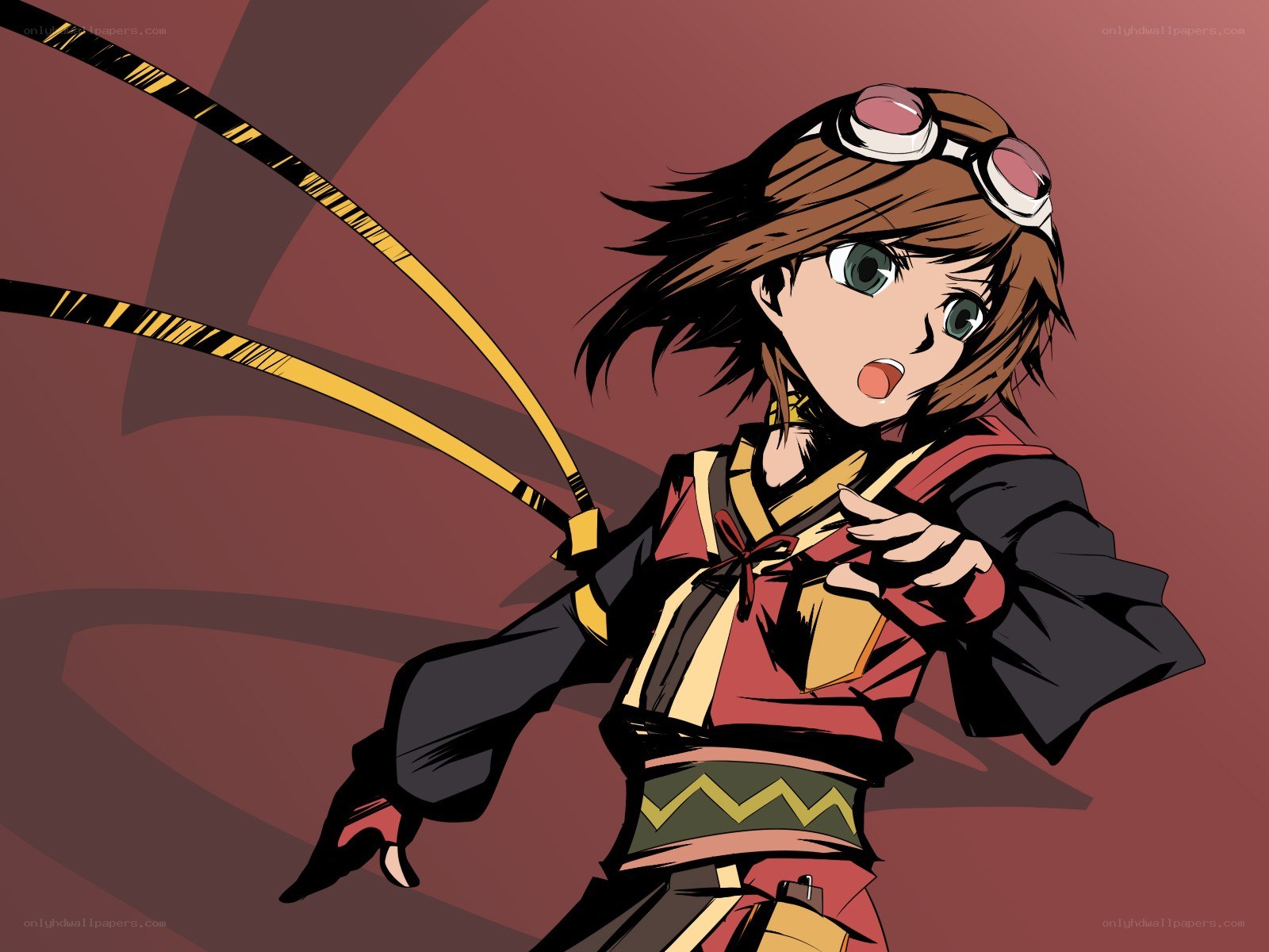 anime character with goggles