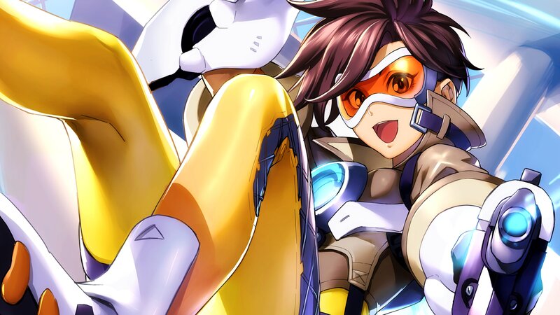 Anime Character with Goggles — Brown, Energetic