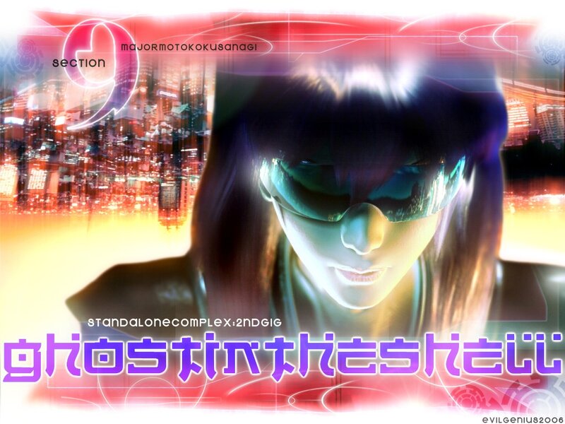 Anime Character with Goggles — Purple