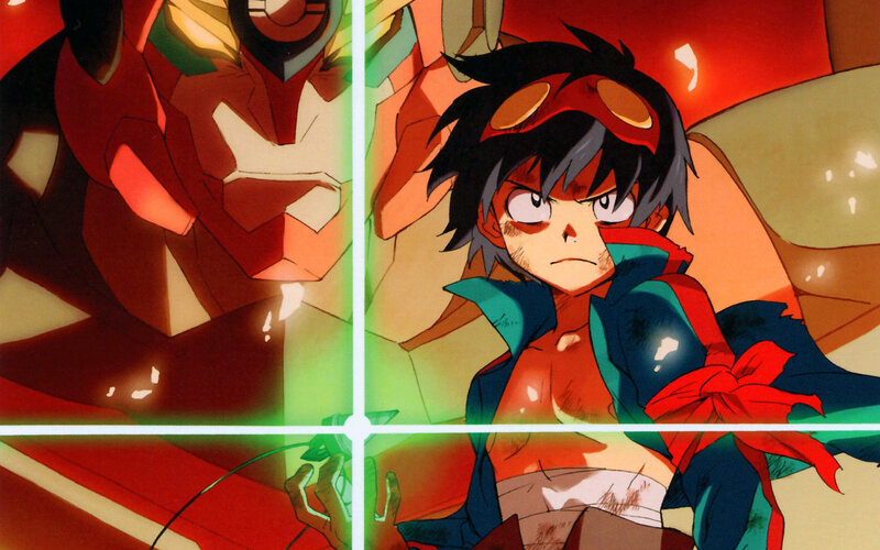 Anime Character with Goggles — Red, Dramatic, Mecha