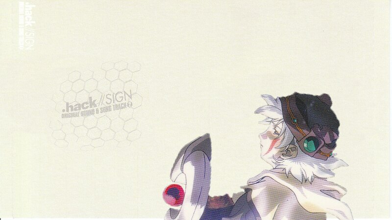 Anime Character with Goggles — White, Calm