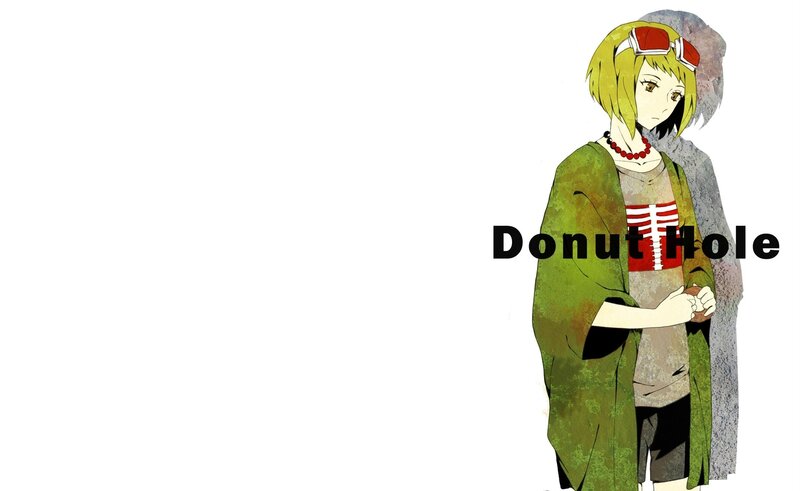 Anime Character with Goggles — White