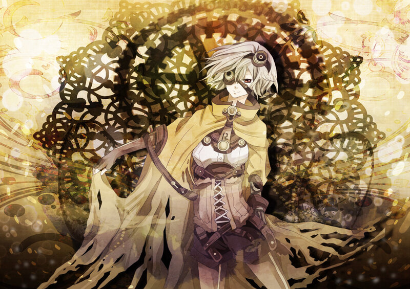 Anime Character with Goggles — Yellow