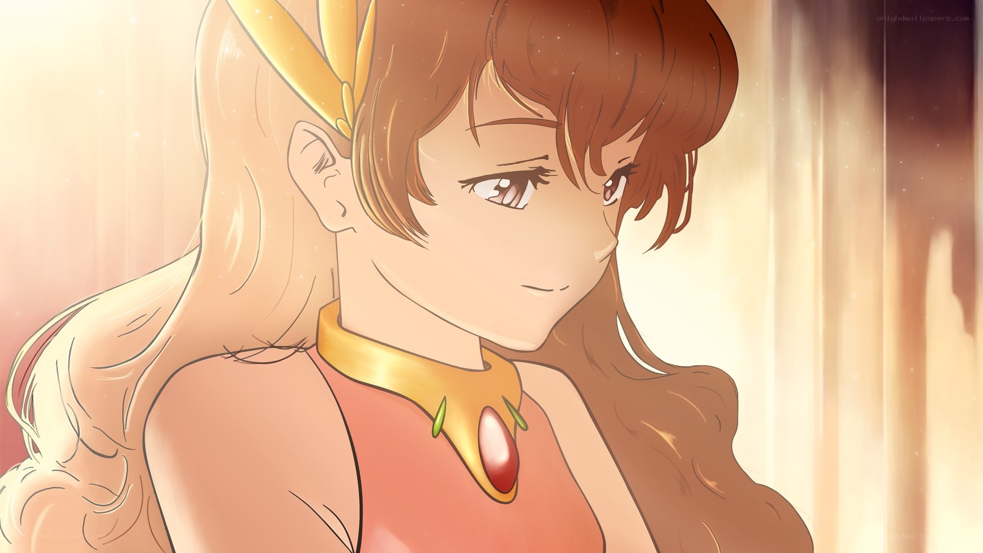 anime character with golden accessory