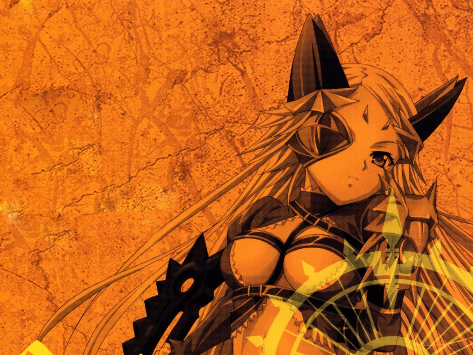 anime character with golden armor
