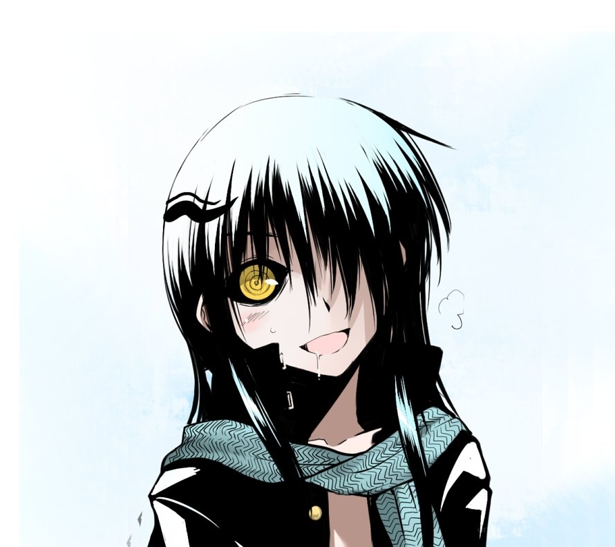 anime character with golden eye