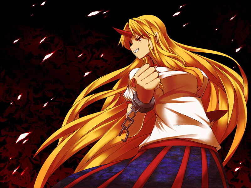 Anime character with golden hair