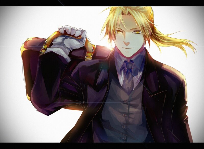 anime character with golden hair