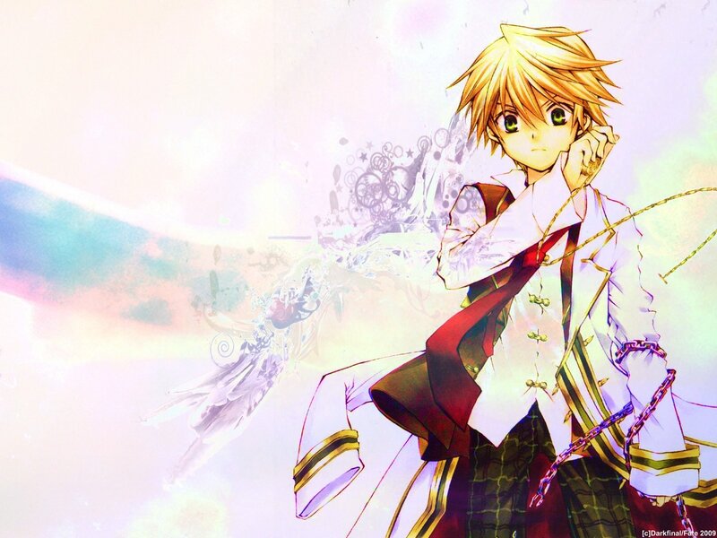 Anime character with golden hair
