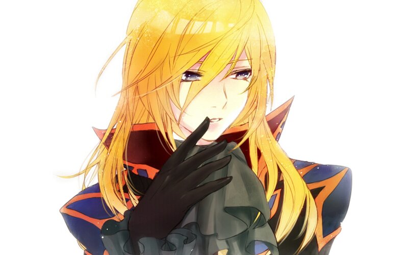 anime character with golden hair