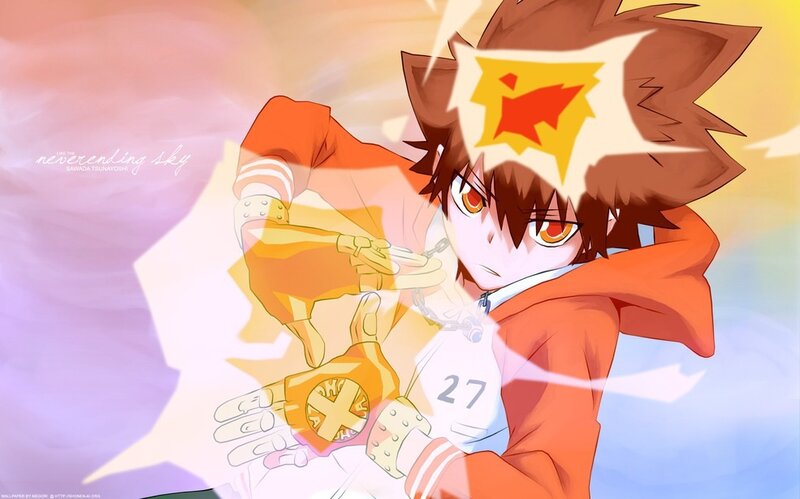Anime Character with Golden Hands