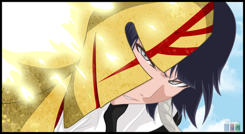 anime character with golden mask