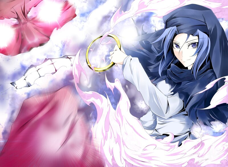 anime character with golden ring