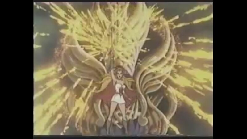 anime character with golden wings