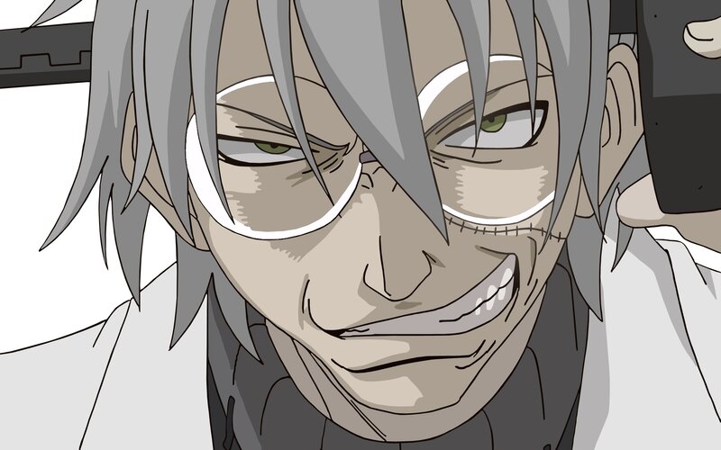 Anime Character with Gray Hair — Intense, Manga