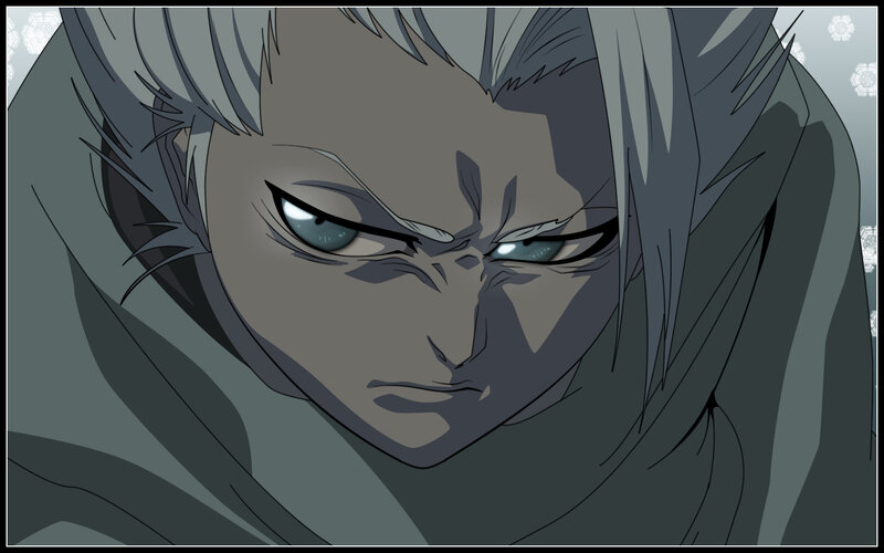 Anime Character with Gray Hair — Intense