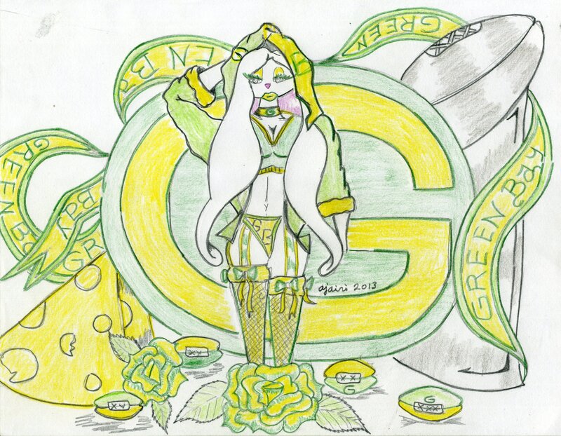 Anime Character with Green and Yellow