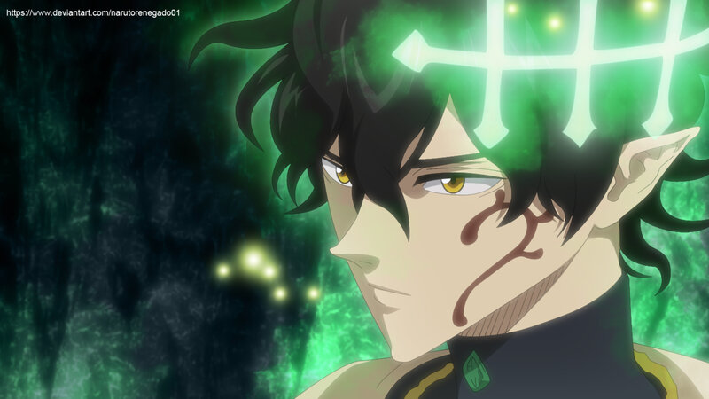 Anime Character with Green Aura — Dramatic, Green Energy