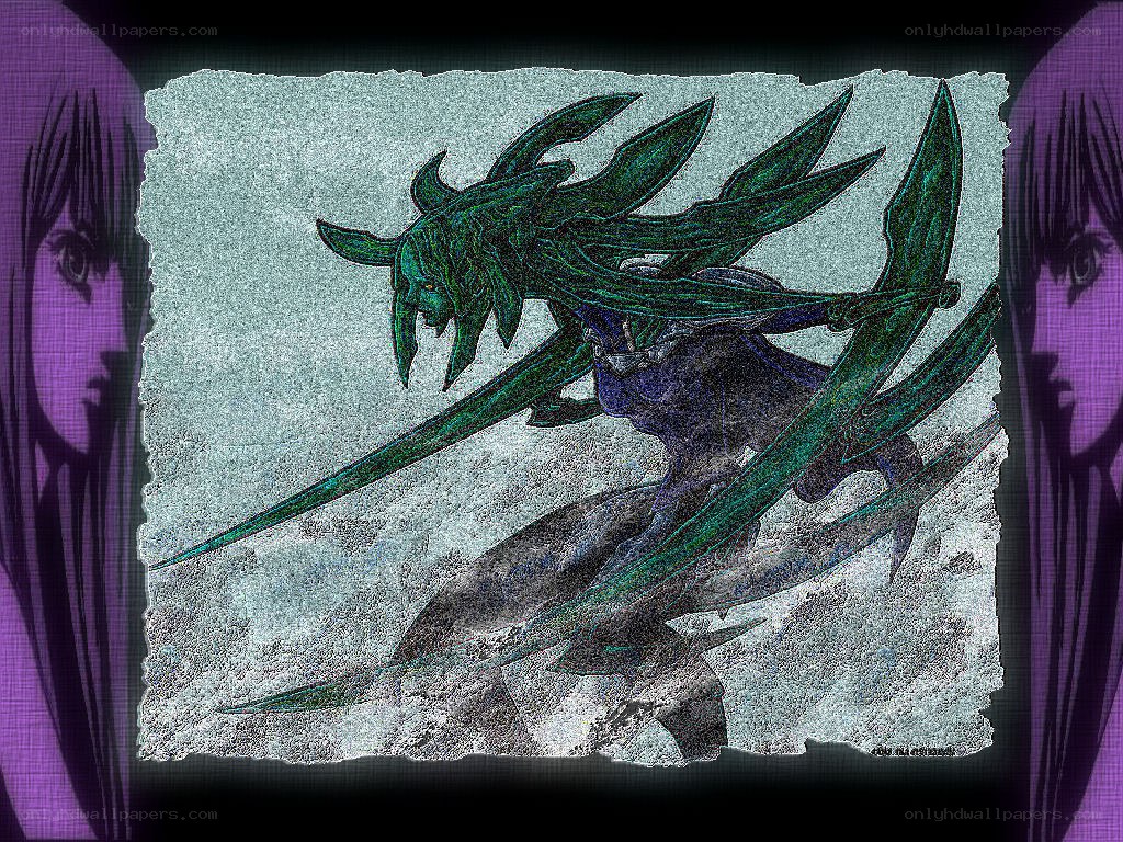 Anime character with green dragon