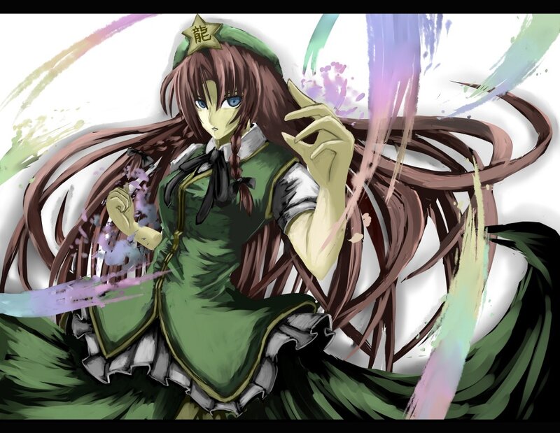 anime character with green dress