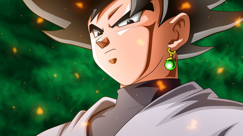 Anime Character with Green Earring