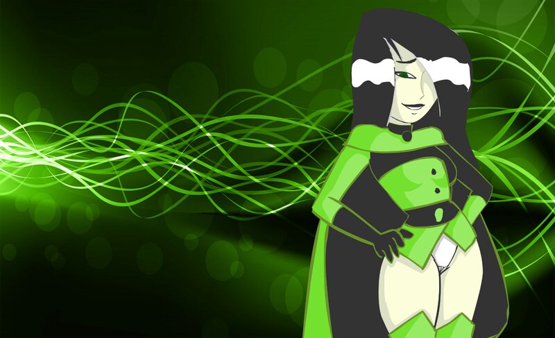 Anime Character with Green Energy — Dramatic
