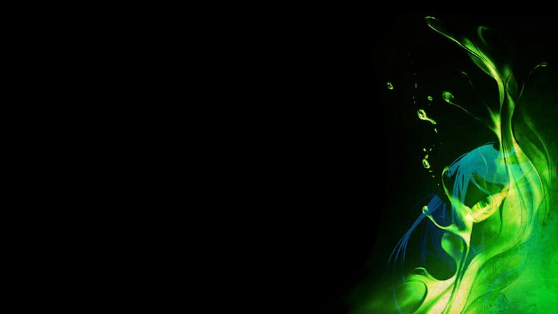 Anime Character with Green Energy