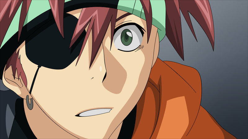 Anime Character with Green Eye — Brown
