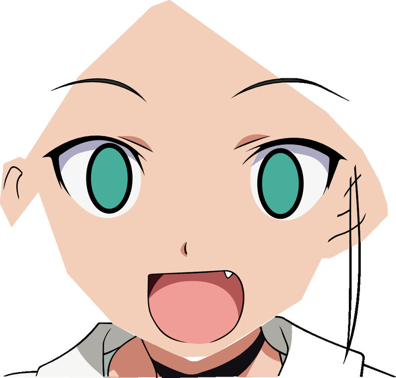 anime character with green eyes
