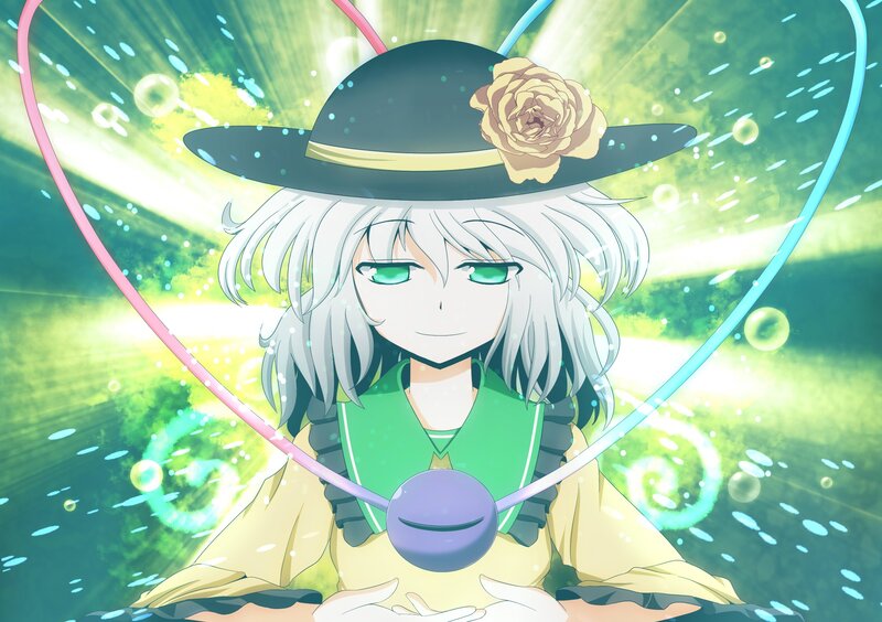 anime character with green eyes