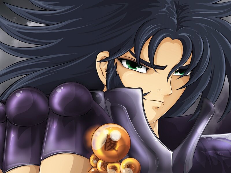 Anime character with green eyes
