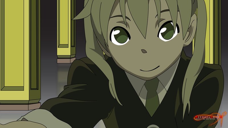 anime character with green eyes