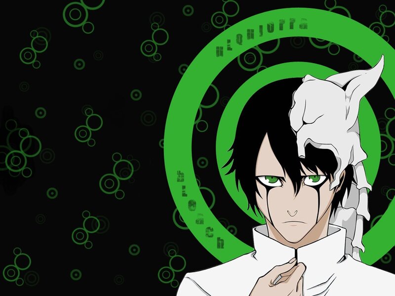 anime character with green eyes