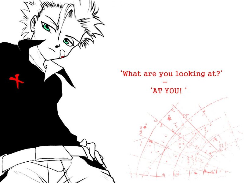 anime character with green eyes