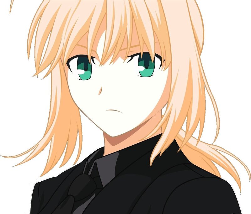 anime character with green eyes