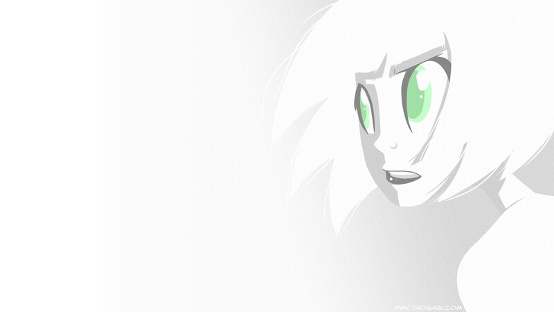 anime character with green eyes