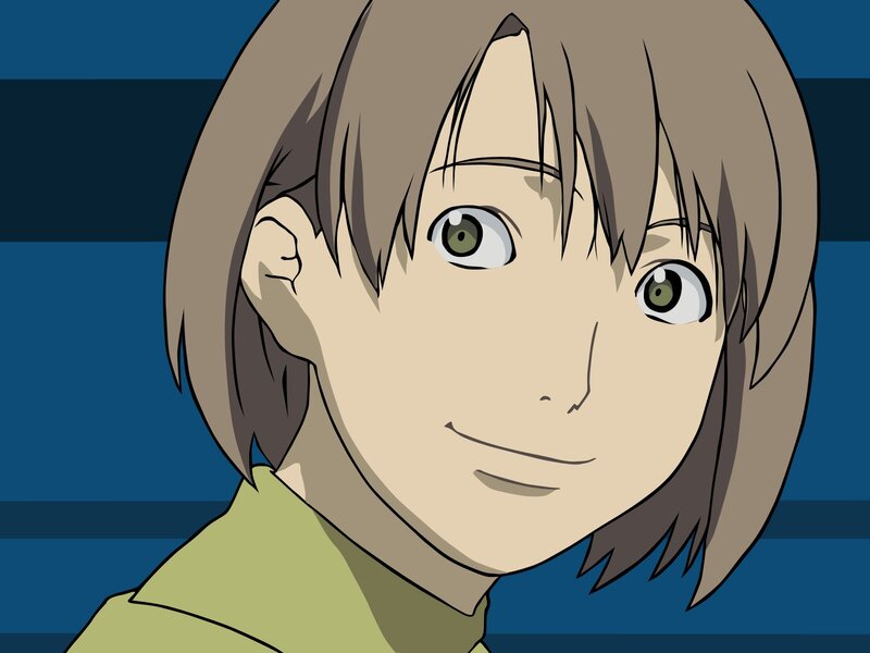 anime character with green eyes