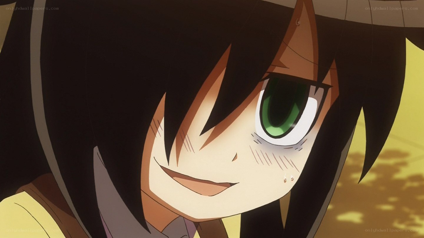 anime character with green eyes