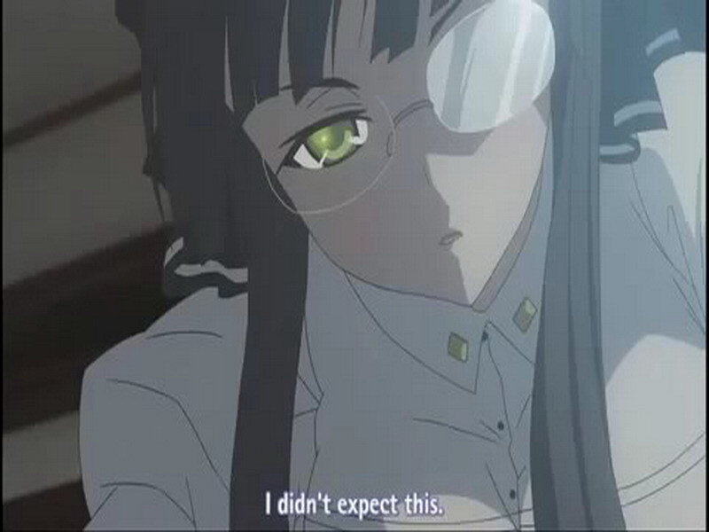 anime character with green eyes