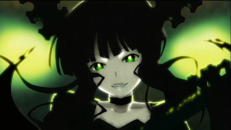 anime character with green eyes