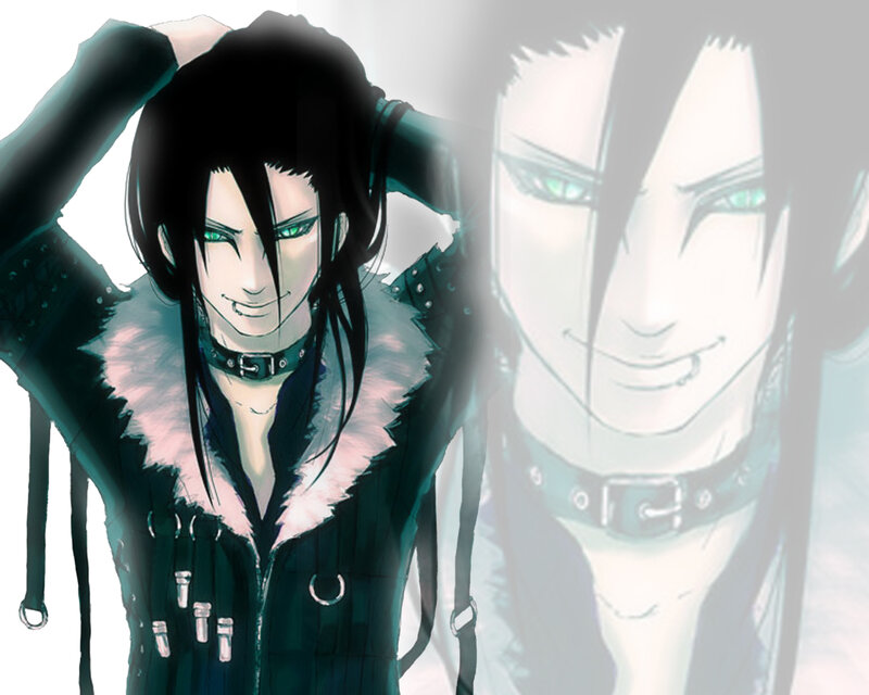 anime character with green eyes