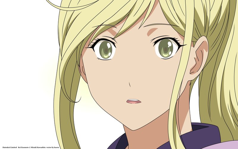 anime character with green eyes