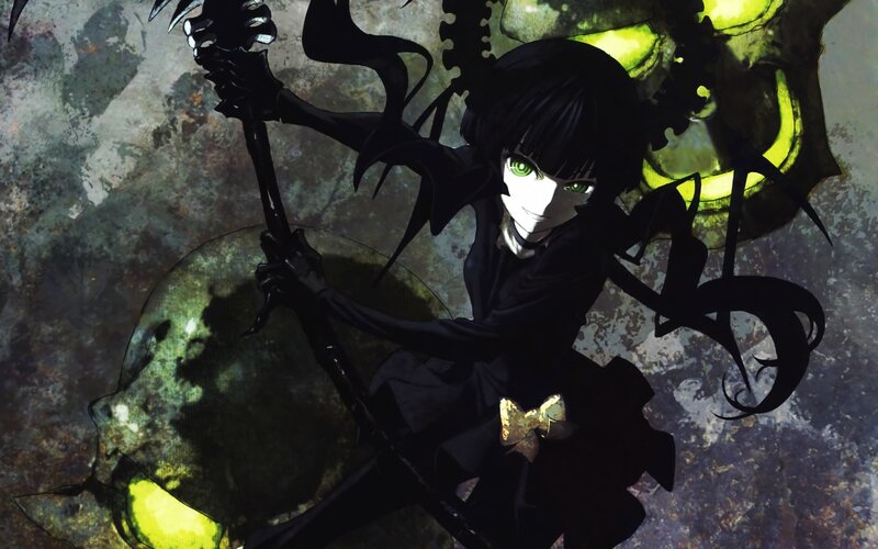 anime character with green eyes