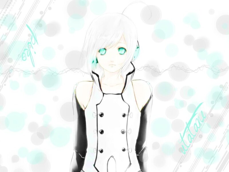 anime character with green eyes