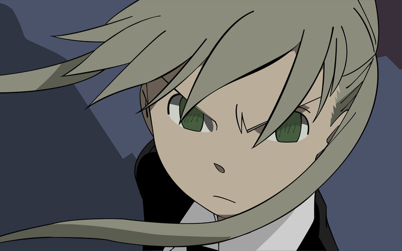 anime character with green eyes