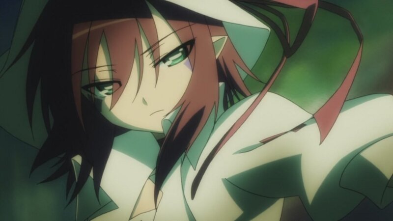 anime character with green eyes