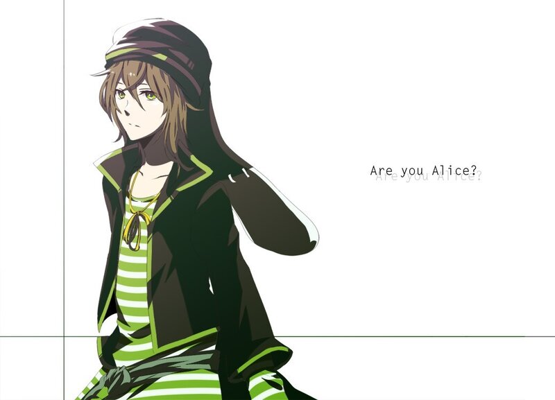 anime character with green eyes