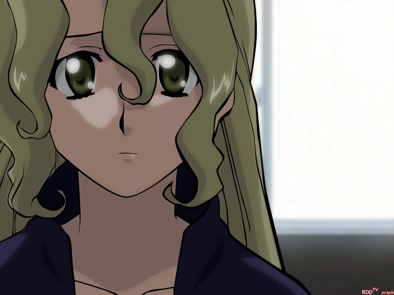 anime character with green eyes