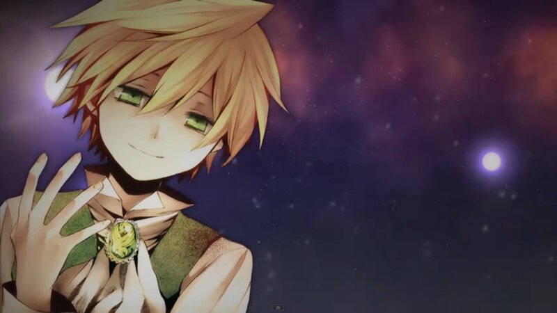 anime character with green eyes